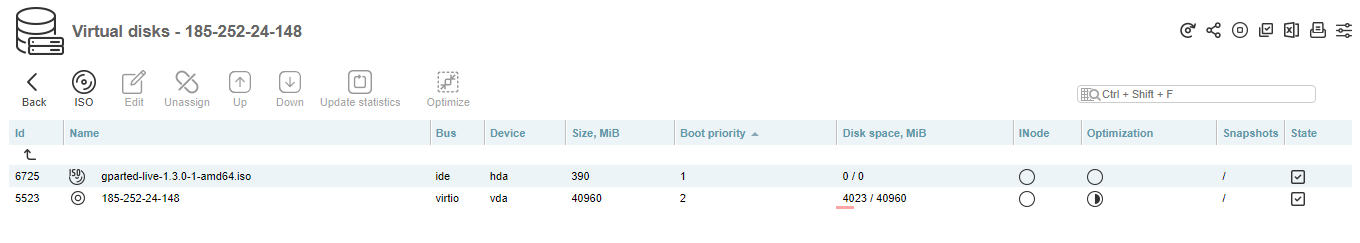 Disks, boot priority