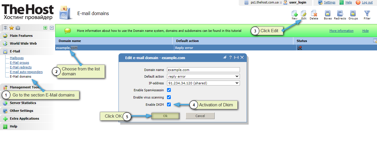 Dkim Activate