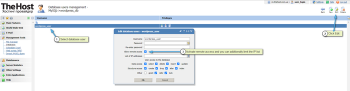 Activating remote access