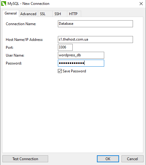 Connection example