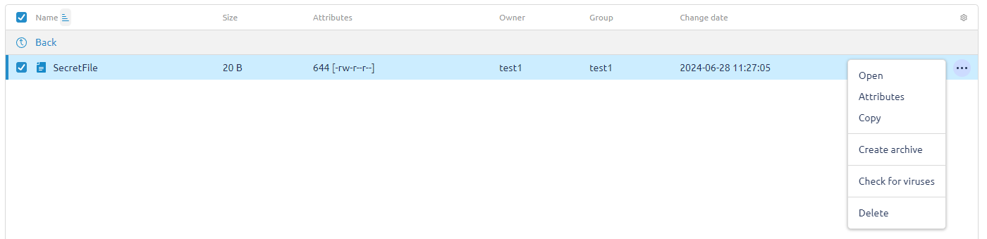 Current directory
