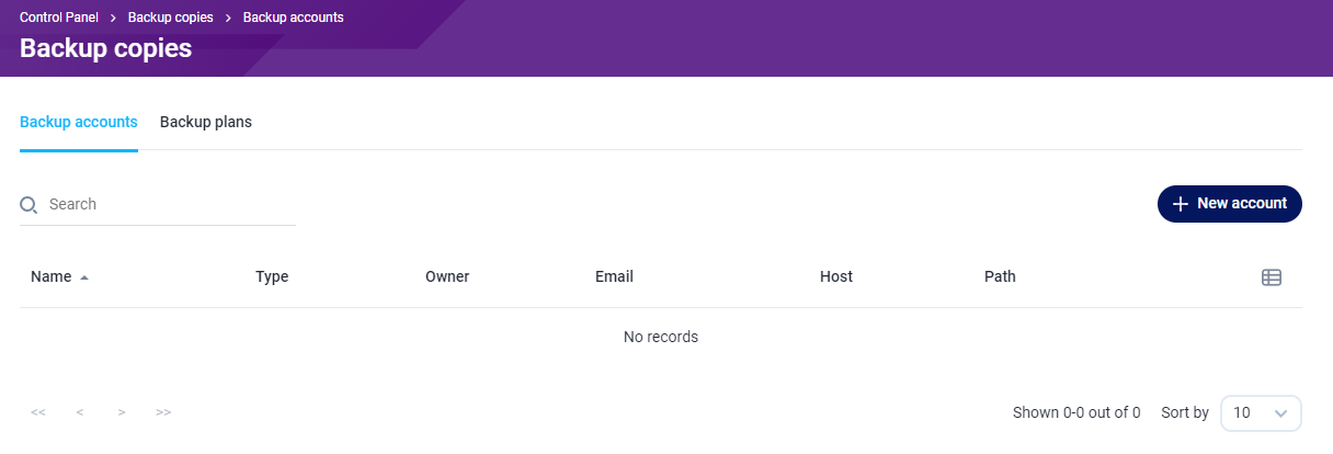 FastPanel Backup 1