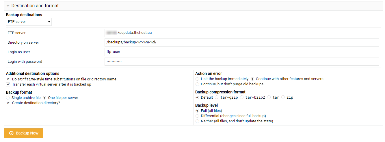 Virtualmin Backup 4
