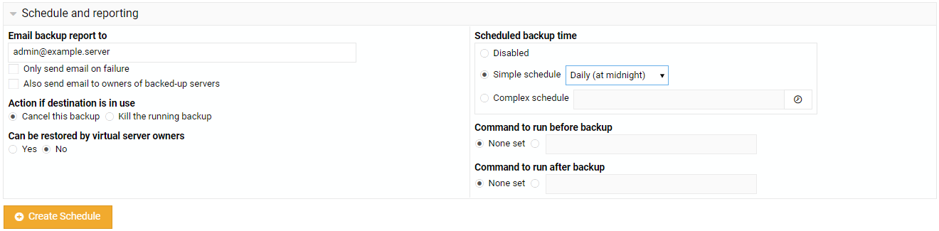 Virtualmin Backup 5