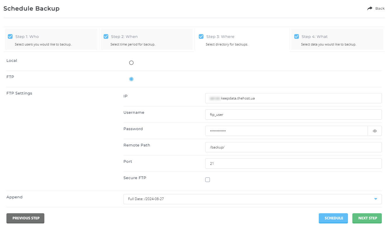 DirectAdmin Backup, 5