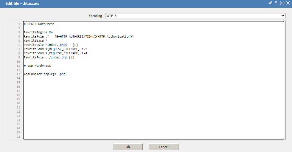 File Manager, Edit