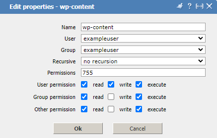 File Manager, Attributes