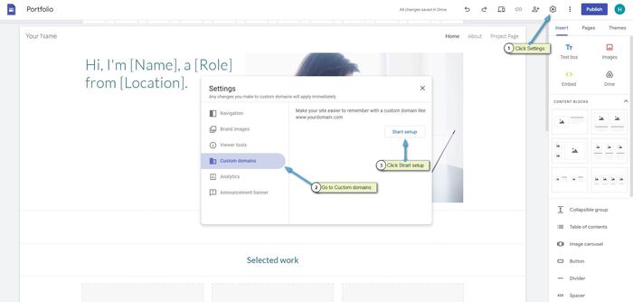 Adding domain