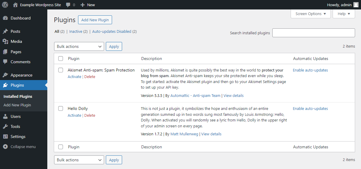 Plugins, Add New