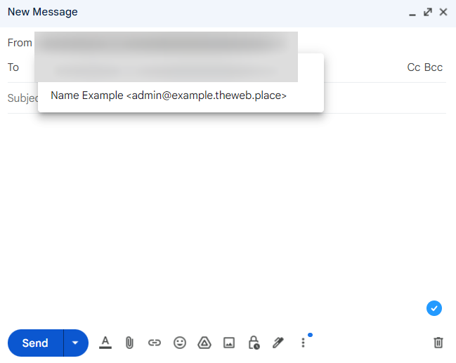 Gmail, sending from a third-party mail