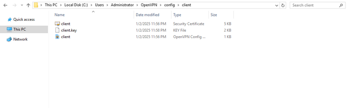 Folder with files