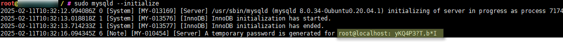 MySQL Recovery, temporary password