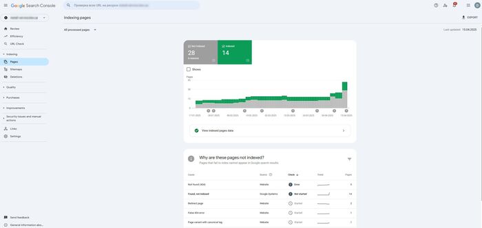Indexing Report