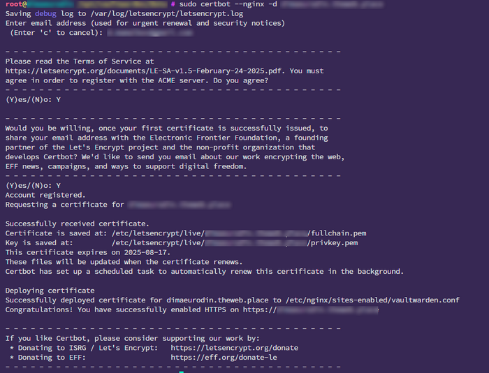 install cert nginx