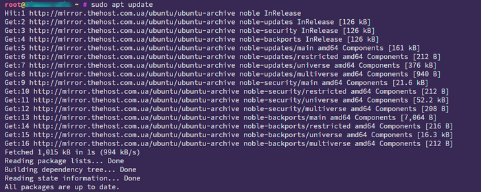update system
