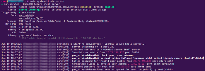 openssh_status