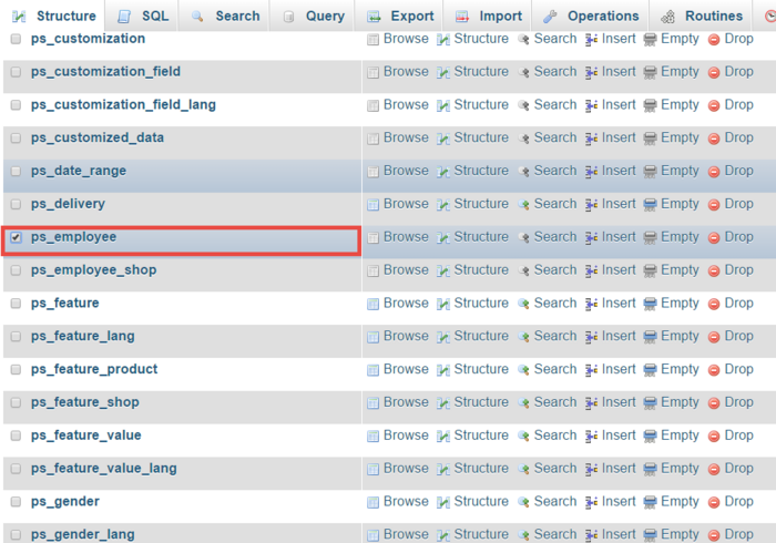 prestashop-phpmyadmin