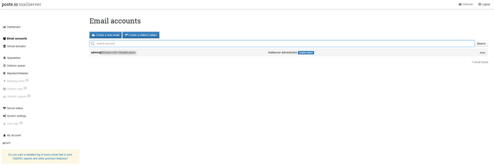 Administrator creating